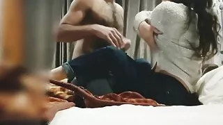 Indian beautiful college girlfriend kissing lips saaking romance video mms full Hindi audio