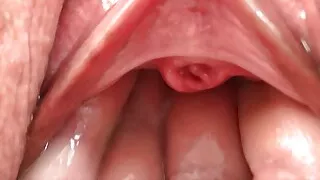 Husband made a huge stretched cunt out of my cute pink pussy after helping me trim the bushes. Fist. Fuck. Orgasm