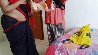 Came to sell bras and gave rough sex to Indian sexy woman while changing red bra