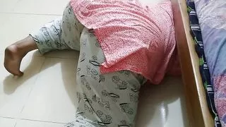 Indian hot bhabhi stuck under bed while huge ass fucked and cum wild