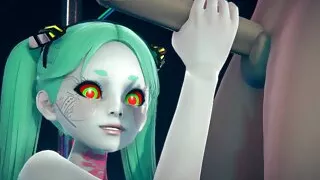 Rebecca standing handjob : Cyberpunk Edgerunners Hentai Parody
