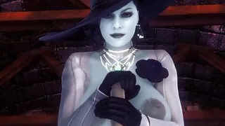 Lady Dimitrescu blowjob : Resident Evil Village Hentai Prody