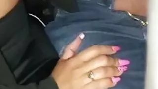 betrayed husband driving and wife having sex with a stranger in the back seat of the car