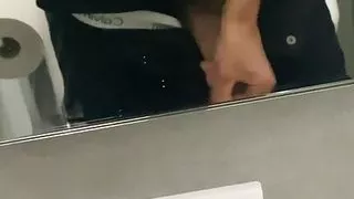 boy is cumming on his nike frees after run