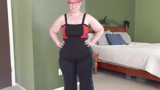 Striptease: My Milkshake brings all the boys to the yard, Jiggling her fat ass and showing off her big belly V193