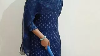 Indian Desi village step-sister was first time fucking with step-brother on Clear Hindi audio