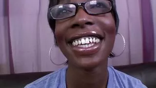 Taylor Rubs Her Black Pussy Then Sucks Cock For The Facial