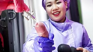 2 Cruel Nurses Sounding Slave