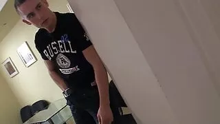 Brunette bbw picked up and fucked in the bathroom