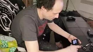 One boy in the saloon