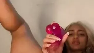 Skinny Latina Teen loud pussy masturbation while moaning hard infront of you POV!