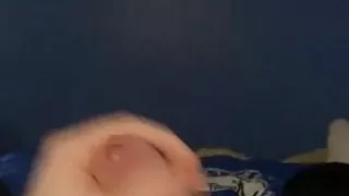 Young Teenager masturbates on bed