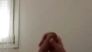 I jerk off my big cock every day because my stepmom loves a lot of cum on her tits  #14