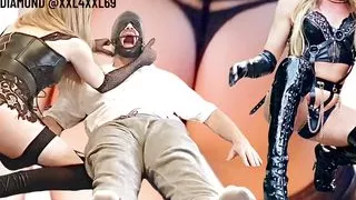 Monster big dick shemale fucks with no mercy