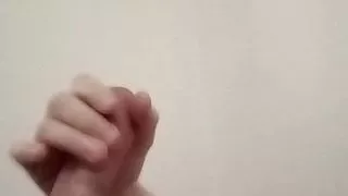 When your girlfriend is a dominatrix and forbids sex with her, you have to caress your big penis yourself  #15