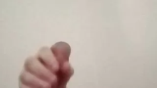 Hot guy wanks big cock before bed  #15