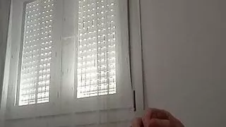 In the morning my stepmother played with my big dick but didn't let me finish  #14