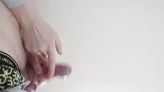 Athletic guy jerks off cock for porn  #15