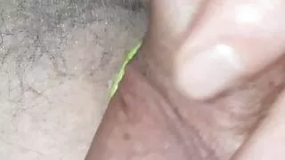 Nylon cum close up