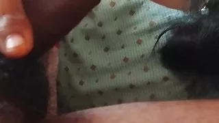 My wife masturbates and blowjob me with love while I rest after work