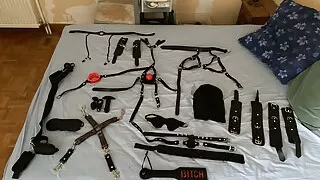 fun to play with ring gag and vibrating dildo