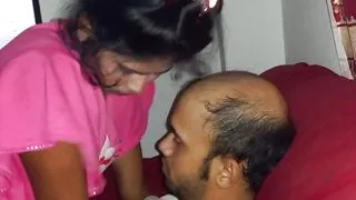 Sex in bedroom with Deshi teen couple sex