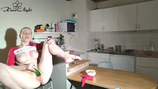 Beautiful Girlfriend Hard Masturbate Pussy Bottle - Closeup