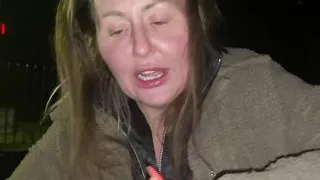 Street Girl flashing