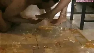 Gresopio couple in crush, dirty feet and footjob