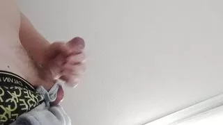 Young guy masturbates his small cock  #15