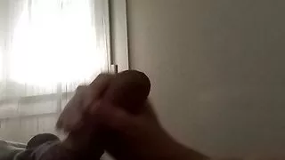 I play with my big 18 year old cock while my stepmom cooks me breakfast  #15