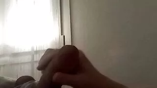 A young but very handsome guy plays catch-up with his cute cock  #15