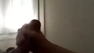 Teen men wanks his big cock with dirty talk and moans  #15