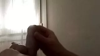 I jerk off my big cock every day because my stepmom loves a lot of cum on her tits  #15