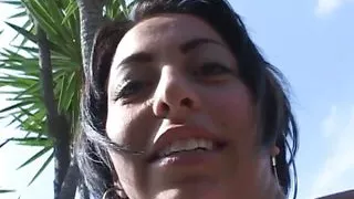 Sweet Pussy And Ass Impaled With Stiff Black Rod