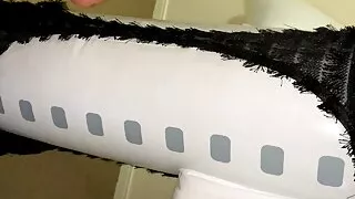Small Penis Cumming On A Clothed Inflatable Airplane