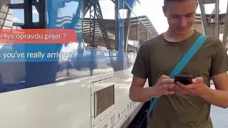 Monsterschwanz-Kumpel nimmt jeden Zentimeter seines geilen Stadtbesuchers ein!