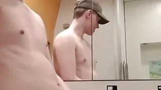 Jerking off on public  train!