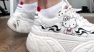 Sweet feet very close to the camera