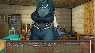 HornyCraft Minecraft Parody Hentai game PornPlay Ep.18 The endergirl masturbates with her new silver dildo