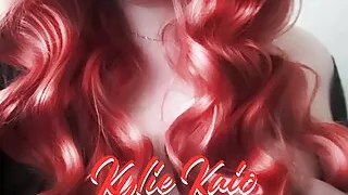 pretty girl in a bathrobe enjoys masturbation