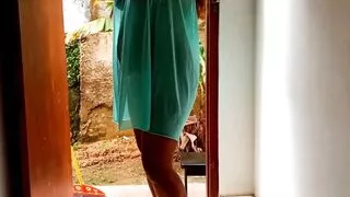 Curvy Indian Hot Aunty Jaanu Bathing