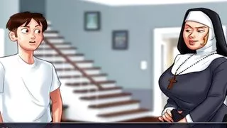 Summertime Saga - Maria got spanked by the Nun