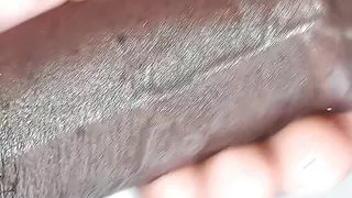 washing my dick in the cuckold sink with his brush