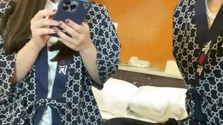 In between jobs, I had a thick blowjob in bed with a senior.