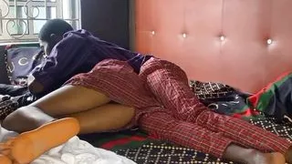 Horny African students fuck raw after class