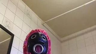 2 hoods and gasmask.