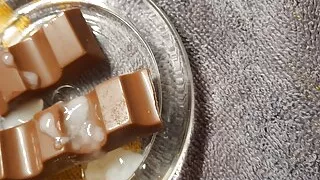 Who wants some chocolate with my special topping?