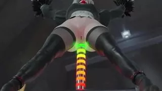 2B fucked in the ass By Sex Robot Version 3