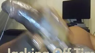 Jacking off cum